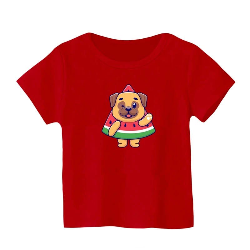 تی شرت آستین کوتاه بچگانه مدل سگ یلدایی کد 2