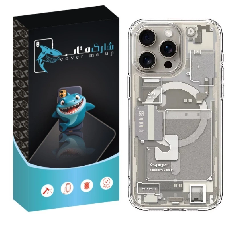 کاور شارک قاب مدل Ultra Hybrid AZ1 مناسب برای گوشی موبایل اپل iPhone 15 Pro Max