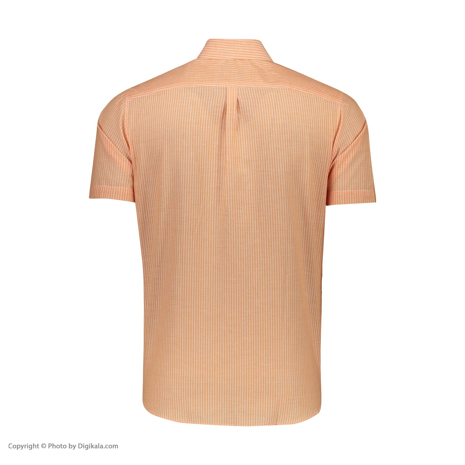 پیراهن آستین کوتاه مردانه آر اِن اِس مدل 12201372-orange -  - 3