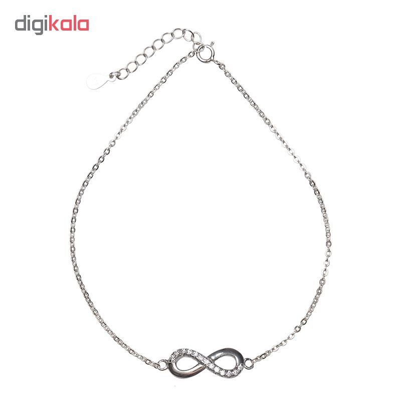 پابند نقره زنانه شهر جواهر مدل SJS-AN028