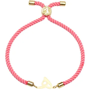 دستبند طلا 18 عیار زنانه الن نار طرح حرف هـ مدل N2245