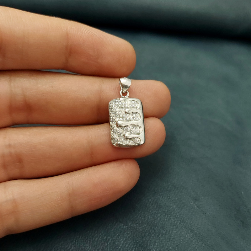 آویز گردنبند نقره زنانه مدل VM9635