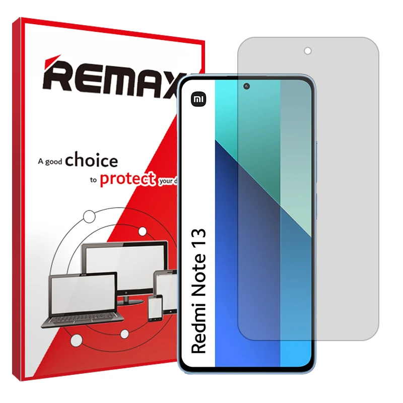 محافظ صفحه نمایش شفاف ریمکس مدل Resistant مناسب برای گوشی موبایل شیائومی Redmi Note 13 4G