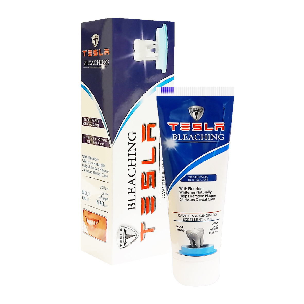 خمیر دندان تسلا مدل Bleaching وزن 100 گرم خمیر دندان تسلا مدل Bleaching وزن 100 گرم
