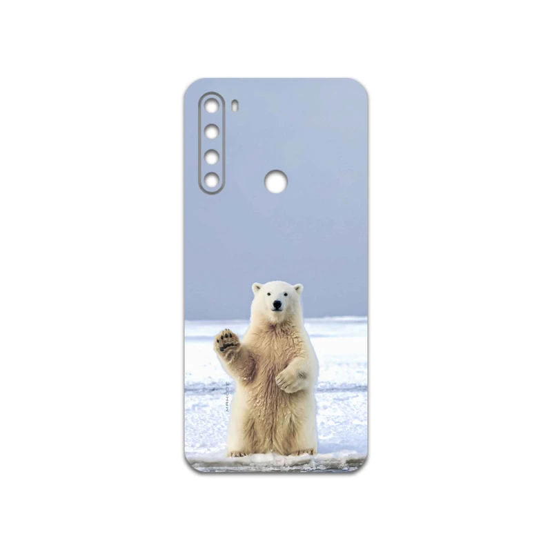 برچسب پوششی ماهوت مدل Polar-bear مناسب برای گوشی موبایل شیائومی Redmi Note 8 2021