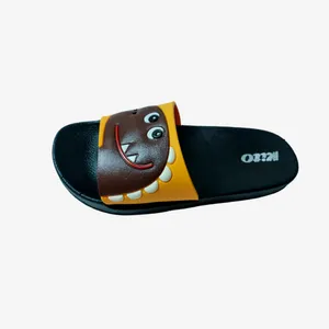 دمپایی پسرانه مدل داینا رنگ قهوه ای