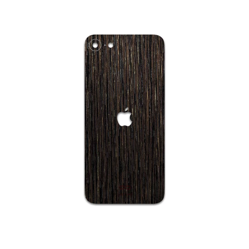 برچسب پوششی ماهوت مدل Dark-Gold-Stripes-Wood مناسب برای گوشی موبایل اپل iPhone SE 2022