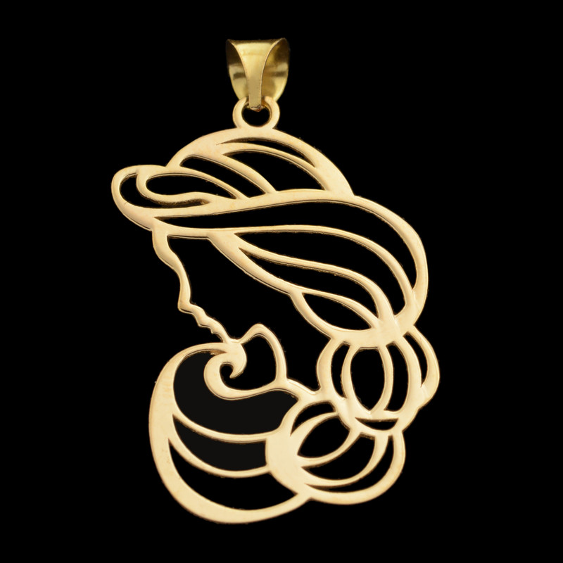 آویز گردنبند طلا 18 عیار زنانه مدل مادر کد 5