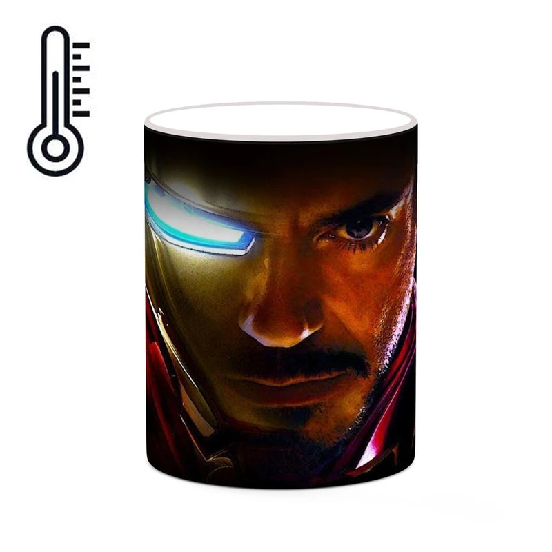 ماگ حرارتی کاکتی مدل مرد آهنی Iron Man کد mgh39109