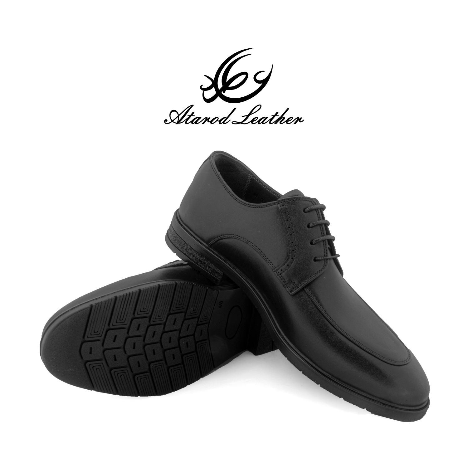 کفش مردانه چرم عطارد مدل چرم طبیعی کد SH287 - - 4