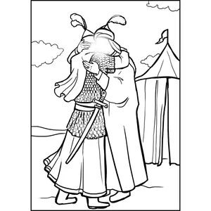 کاغذ رنگ آمیزی حضرت علی اکبر 003 بسته 50 عددی