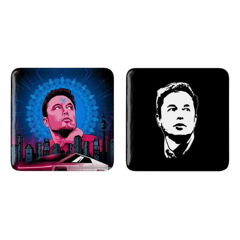 مگنت خندالو طرح ایلان ماسک Elon Musk کد 1091510924 مجموعه 2 عددی