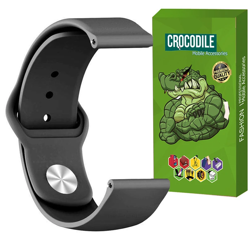 بند کروکودیل مدل C-Silic مناسب برای ساعت هوشمند سامسونگ Galaxy watch 4 / Classic / 46mm / 42mm