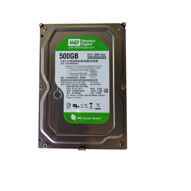 هارددیسک اینترنال وسترن دیجیتال مدل WD500AADS ظرفیت 500گیگابایت هارددیسک اینترنال وسترن دیجیتال مدل WD500AADS ظرفیت 500گیگابایت