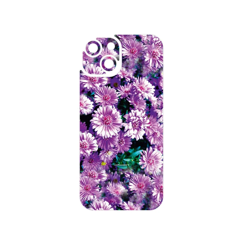 برچسب پوششی ماهوت مدل Purple_Flower مناسب برای گوشی موبایل اپل iPhone 15