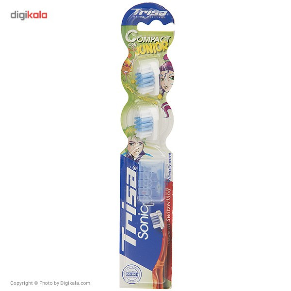 سری یدک مسواک برقی تریزا سری Sonic Power مدل Compact Junior بسته 2 عددی سری یدک مسواک برقی تریزا سری Sonic Power مدل Compact Junior بسته 2 عددی