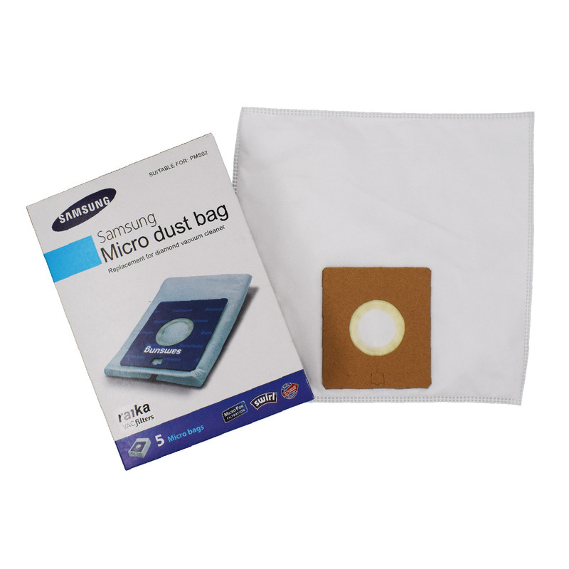 پاکت جاروبرقی کد 02 بسته 5 عددی مناسب برای جاروبرقی سامسونگ