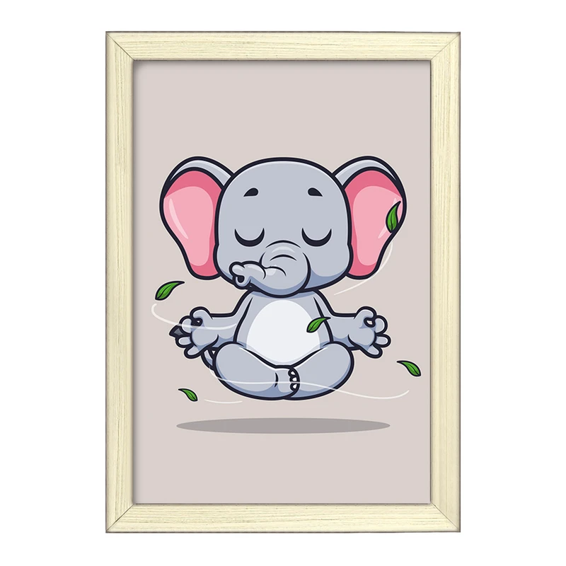 تابلو خندالو طرح حیوانات بامزه فیل کد 29443