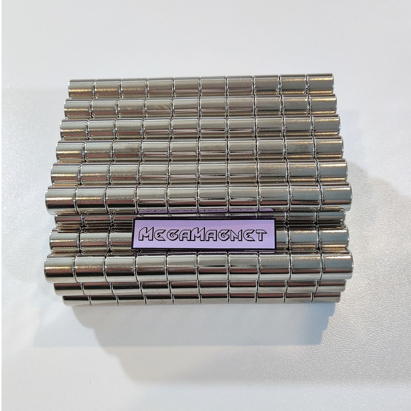 آهن ربا مدل نئودیمیوم استوانه D10x10mm بسته 2 عددی