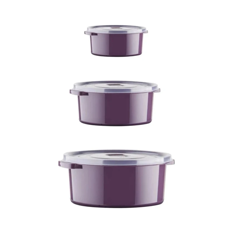 ظرف نگهدارنده مدل مایکروویوی و یخچالی مجموعه 3 عددی