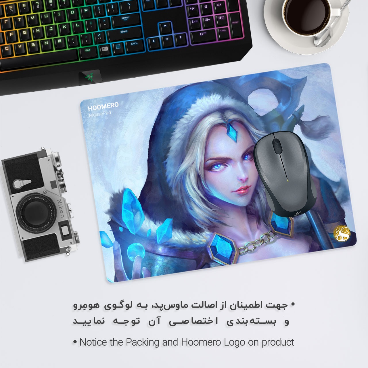 ماوس پد هومرو طرح بازی Dota 2 مدل A1869