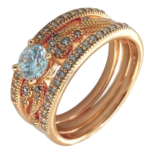 انگشتر زنانه ژوپینگ مدل R4057 مجموعه 3 عددی