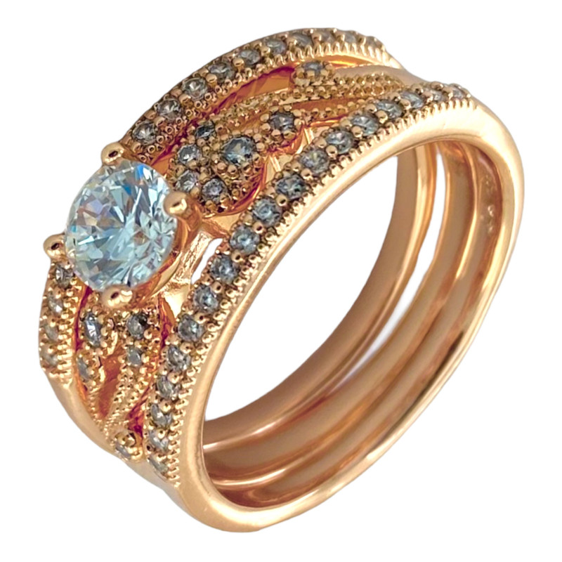 انگشتر زنانه ژوپینگ مدل R4057 مجموعه 3 عددی