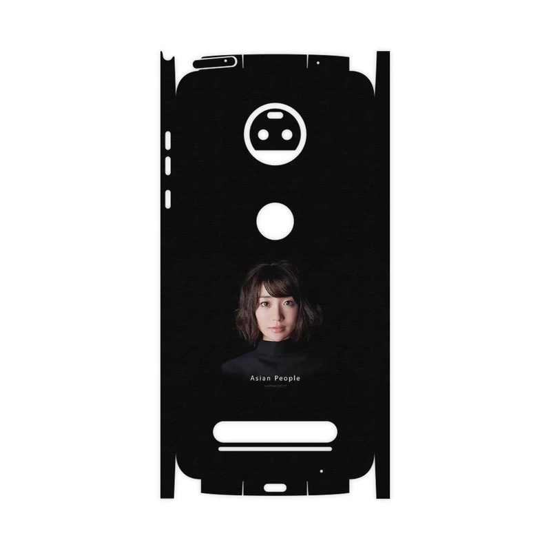 برچسب پوششی ماهوت مدل Portrait of an Asian Woman-FullSkin مناسب برای گوشی موبایل موتورولا Moto Z2 Force