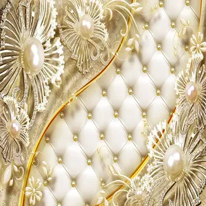 پوستر دیواری سه بعدی مدل گل زمینه لمسه کد DVRF1410
