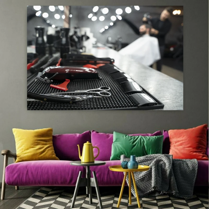 استیکر طرح آرایشگاه مردانه کد BK11127