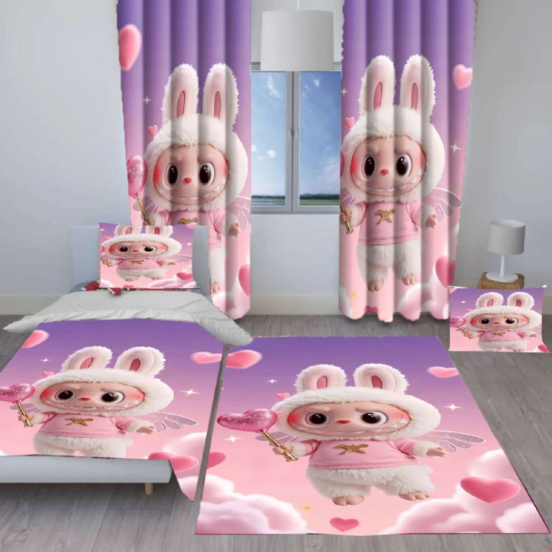 سرویس روتختی 1 نفره 4 تکه مدل LABUBU