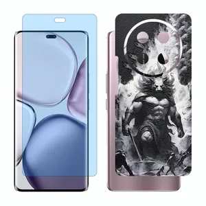 Glass Together model matte anti bluescreen protector suitable for Honor X9c mobile phone with back cover sticker