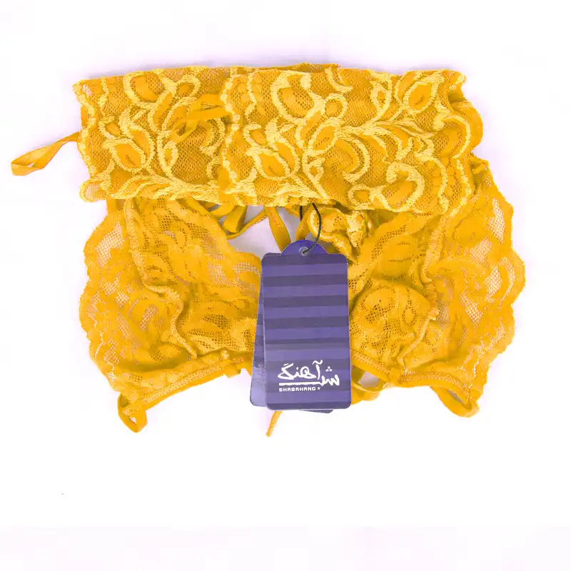 لباس خواب زنانه شباهنگ مدل Y 5R رنگ زرد