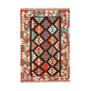 گلیم دستبافت یک و نیم متری مدل قشقایی کد 597120