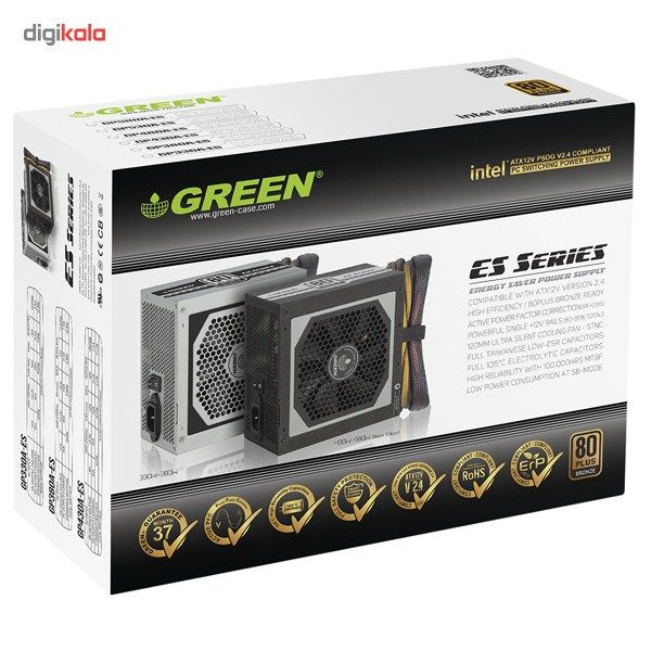 منبع تغذیه کامپیوتر گرین مدل GP330A-ES main 1 5