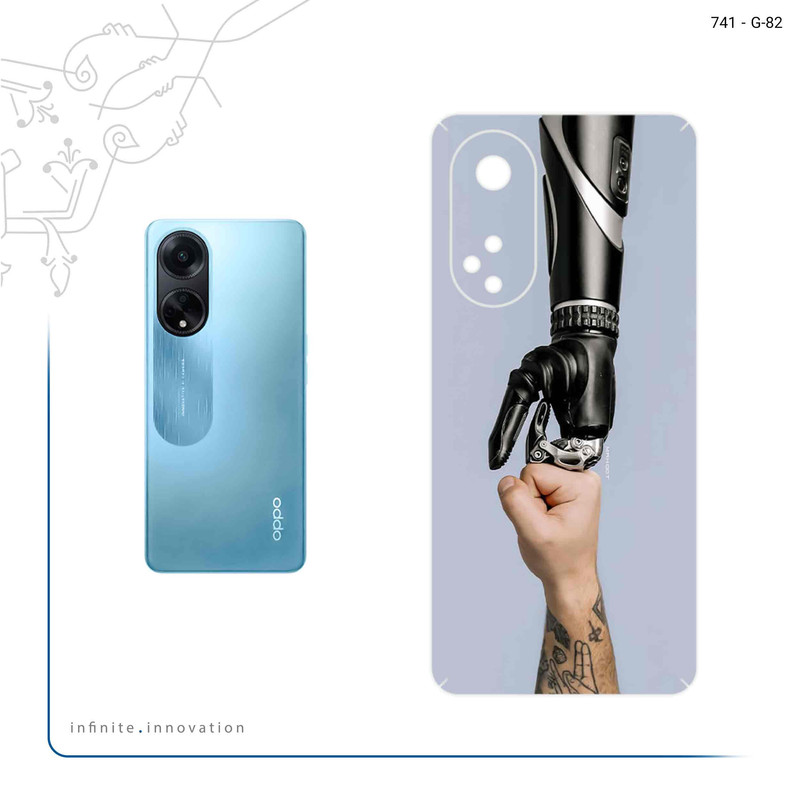 برچسب پوششی ماهوت مدل Robotics مناسب برای گوشی موبایل اپو A98