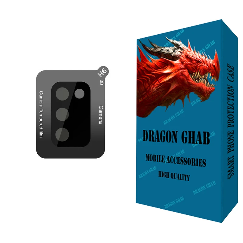 محافظ لنز دوربین دراگون قاب مدل 3D مناسب برای گوشی موبایل سامسونگ Galaxy A02s