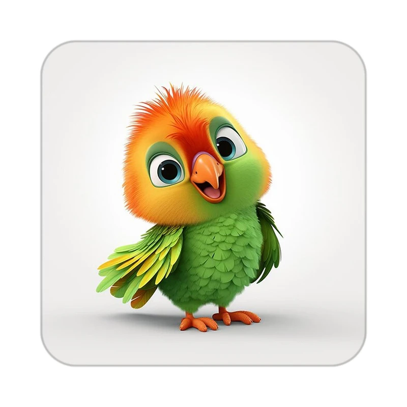 زیر لیوانی کاکتی طرح حیوانات کارتونی مدل mp28020