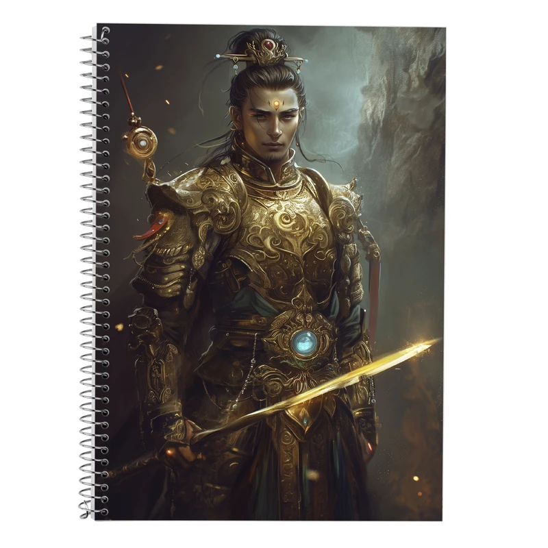 دفتر زبان 50 برگ مدوپد مدل دو خط طرح حیوانات جنگجو کد DF14816