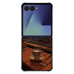 AKAM AMC-WSGZFLIP7-COFFEE-11 Cover For Samsung Galaxy Z Flip 7