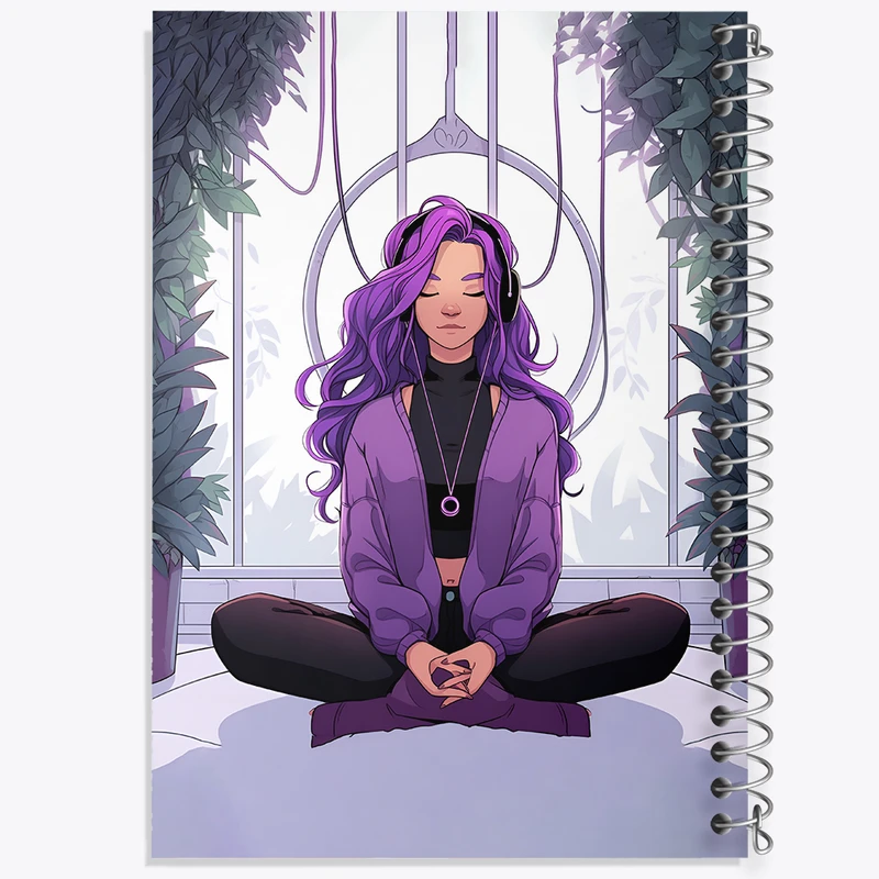 دفتر لیست خرید 50 برگ خندالو طرح مدیتیشن (Meditation) کد N3004