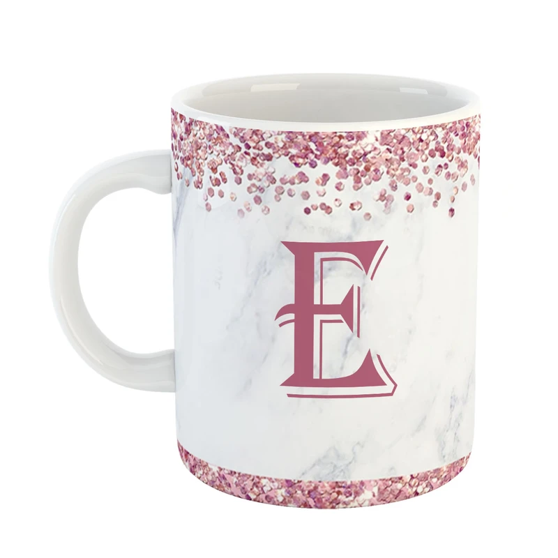 ماگ پاد افرین مدل فانتزی طرح حرف E کد 10