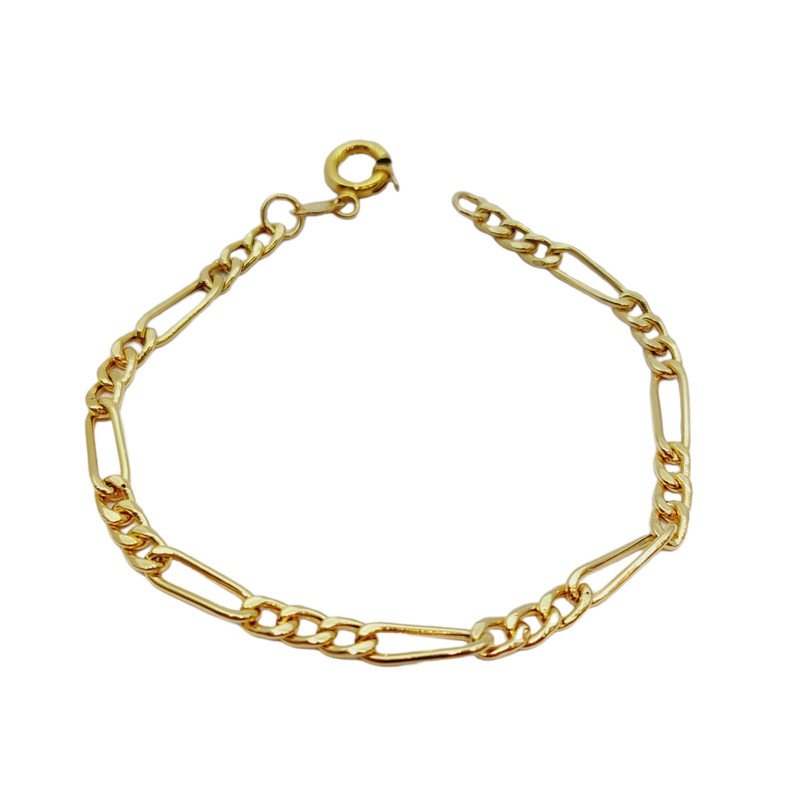 دستبند طلا 18 عیار مردانه مدل فیگارو 