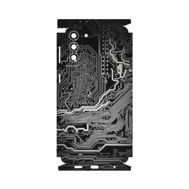 برچسب پوششی ماهوت مدل Black Printed Circuit Board-FullSkin مناسب برای گوشی موبایل سامسونگ Galaxy S21 Plus 5G