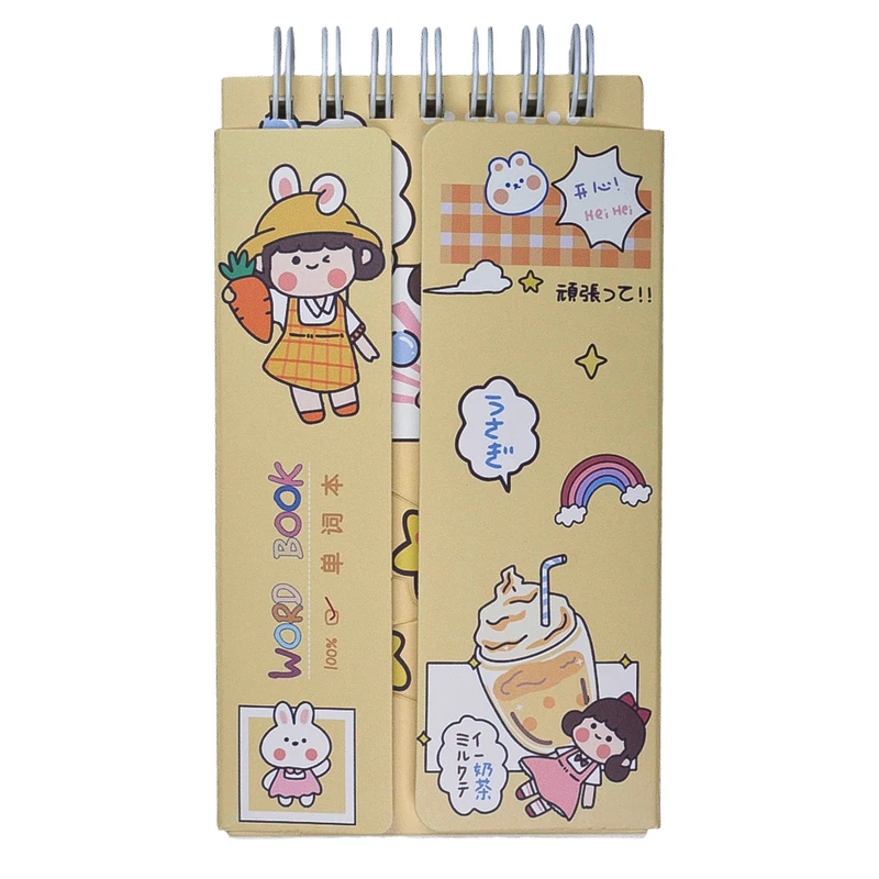 دفترچه لغت 80 برگ مدل SQ-5052 طرح کودک و هویج