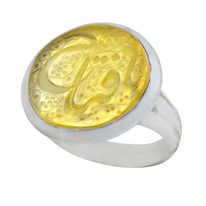 انگشتر نقره مردانه مدل عقیق خطی کد 220w