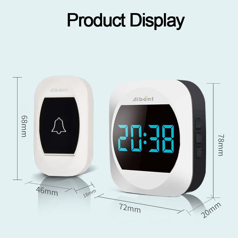 زنگ بی سیم آیبونت مدل 2R195-WW به همراه دو عدد شستی زنگ بی سیم آیبونت مدل 2R195-WW به همراه دو عدد شستی