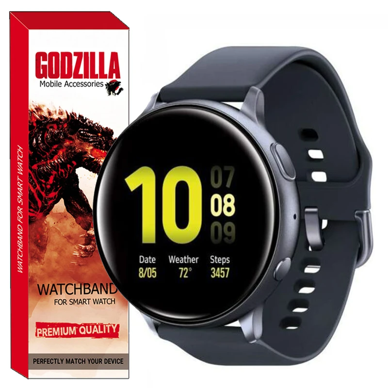 بند گودزیلا مدل Silicon-SQ مناسب برای ساعت هوشمند سامسونگ Galaxy Watch Active2 44mm