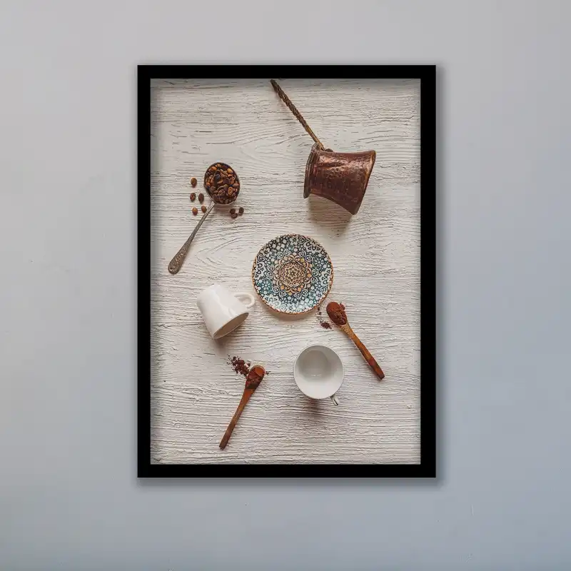 تابلو مدل آشپزخانه طرح قهوه کد LA-G10241