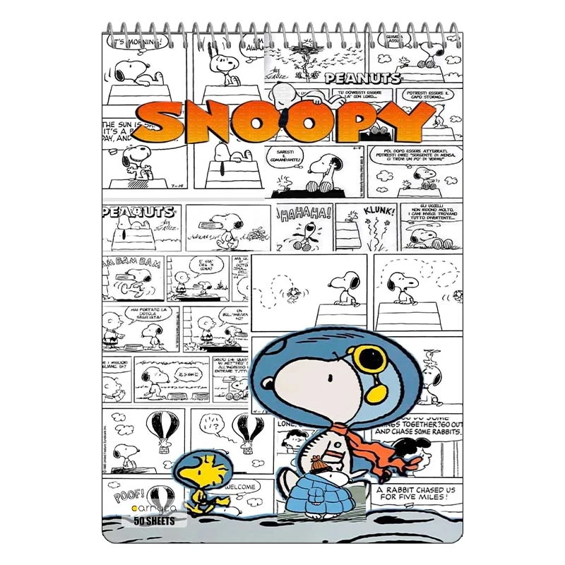 دفتر نقاشی 50 برگ سیمی کارنیکا طرح فیلم بادام زمینی ها مدل The Peanuts کد 24832